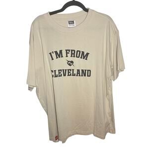 Ilthy Men's I'm From Cleveland Tan Short Sleeve T-Shirt Size 2XL